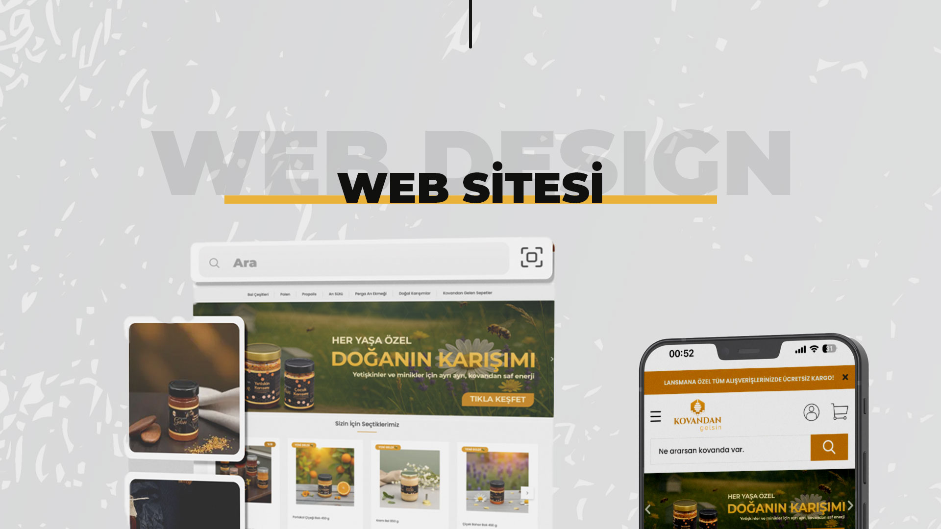 Kovandan Gelsin masaüstü ve mobil web tasarımı
